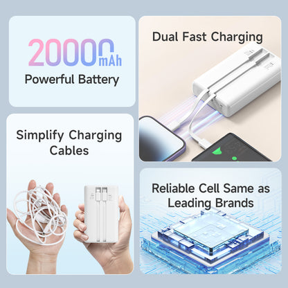 ROMOSS Power Bank PAC20PR 20000mAh-30W LC Cable