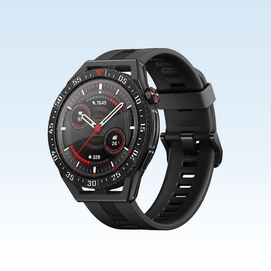 Huawei Watch GT 3 SE Black Polymer Fiber Watch Case Black TPU Strap