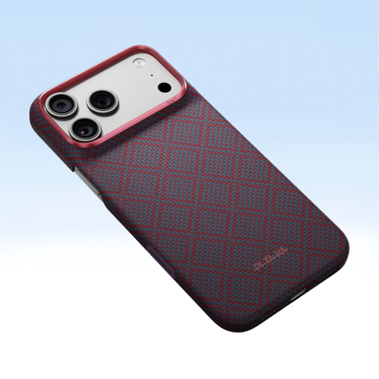 PITAKA Edge Ultra Slim MagSafe Case – Blue's Red