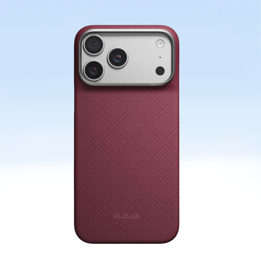 PITAKA Edge Ultra Slim MagSafe Case – Burgundy