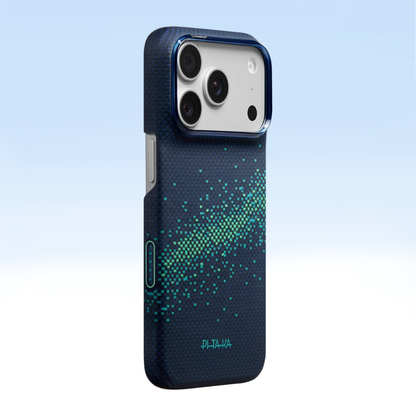 PITAKA Edge Ultra Slim MagSafe Case – Nearfield Blue
