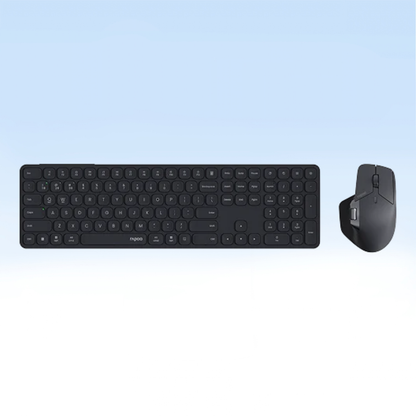 Rapoo 9560M Multi-Mode Wireless Keyboard & Mouse Combo – Dark Grey